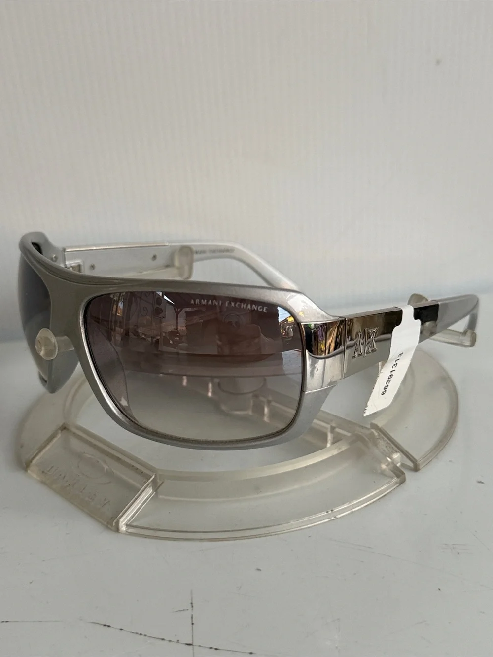 NEW ARMANI EXCHANGE AX048/S Silver Sunglasses NEW WITHOUT TAGS